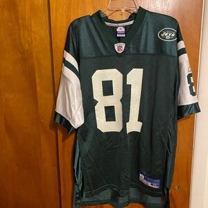 National Football League (NFL) Jets Green Jersey with White Lettering #81 Conway